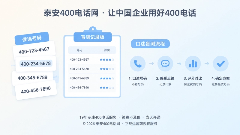 盲测口述400号码的扁平化插画